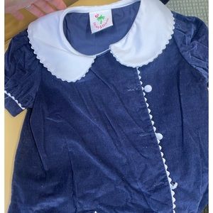 Shrimp and grits navy corduroy size 6 dress